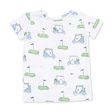 Golf Carts Blue - Short Sleeve Loungewear Set