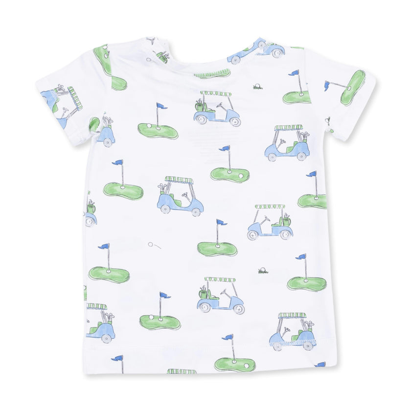 Golf Carts Blue - Short Sleeve Loungewear Set