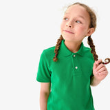 Kids short sleeve pique polo