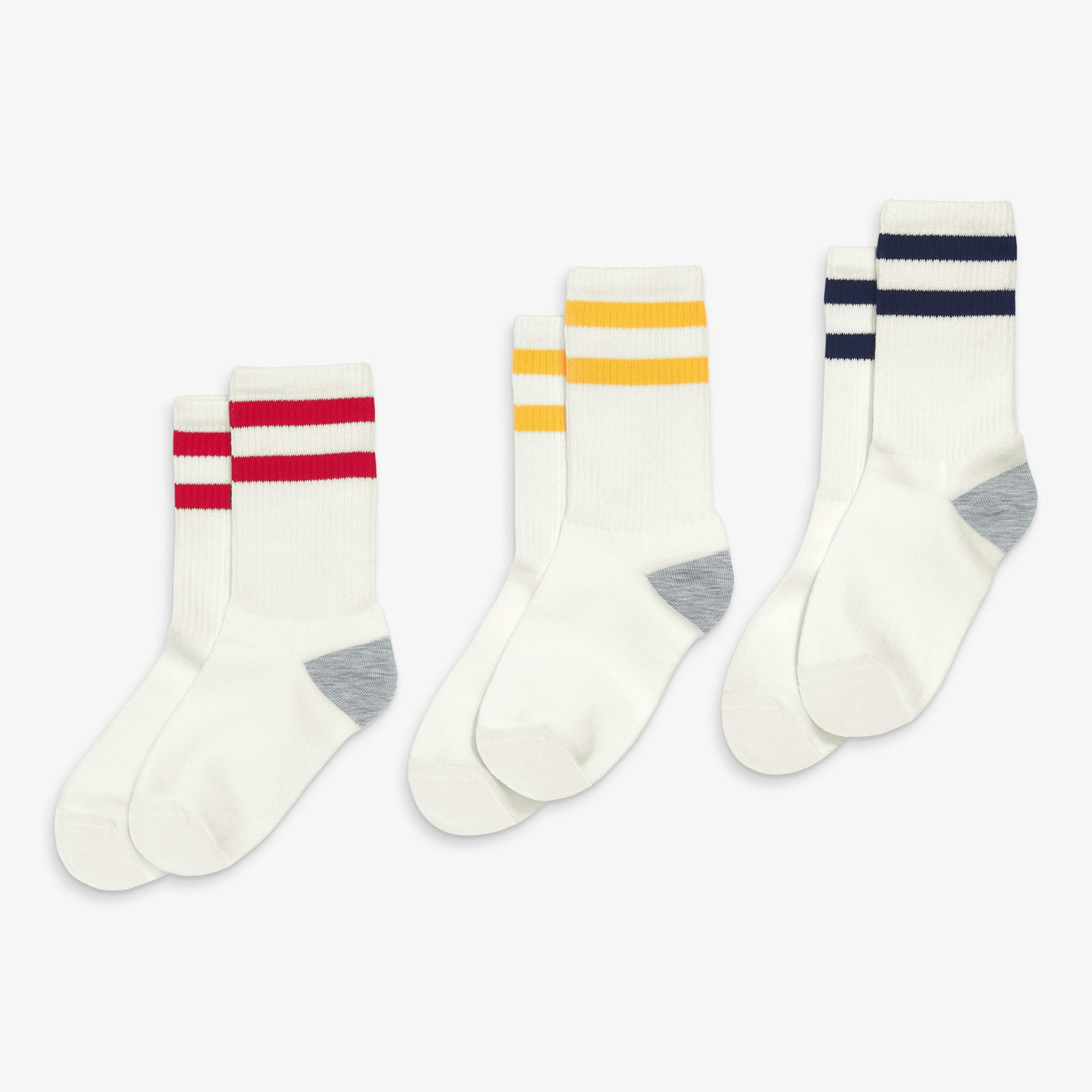 Kids athletic sock 3-pack