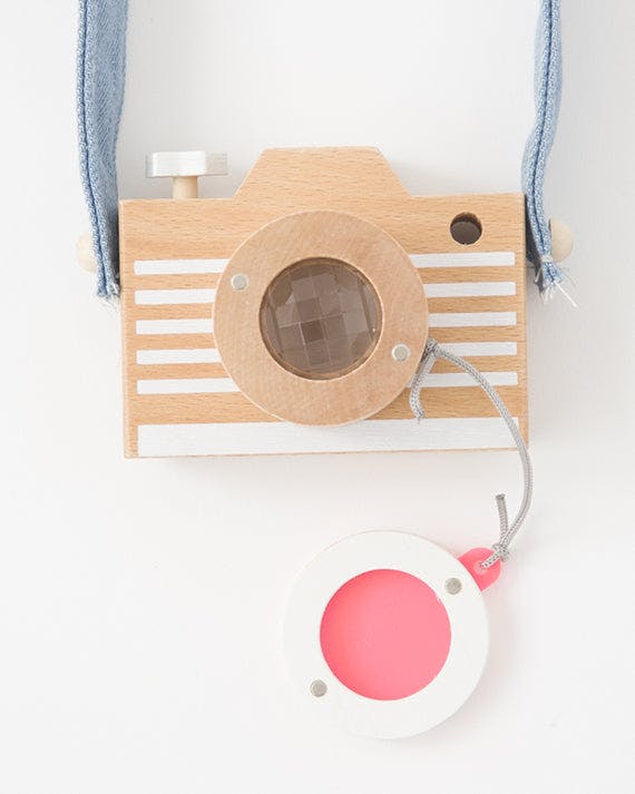 Kaleidoscope wooden camera