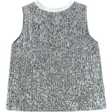 Sequin Sleeveless Shorts Set