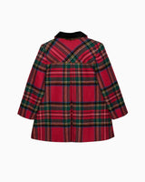 Matilda Swing Coat in Red Plaid