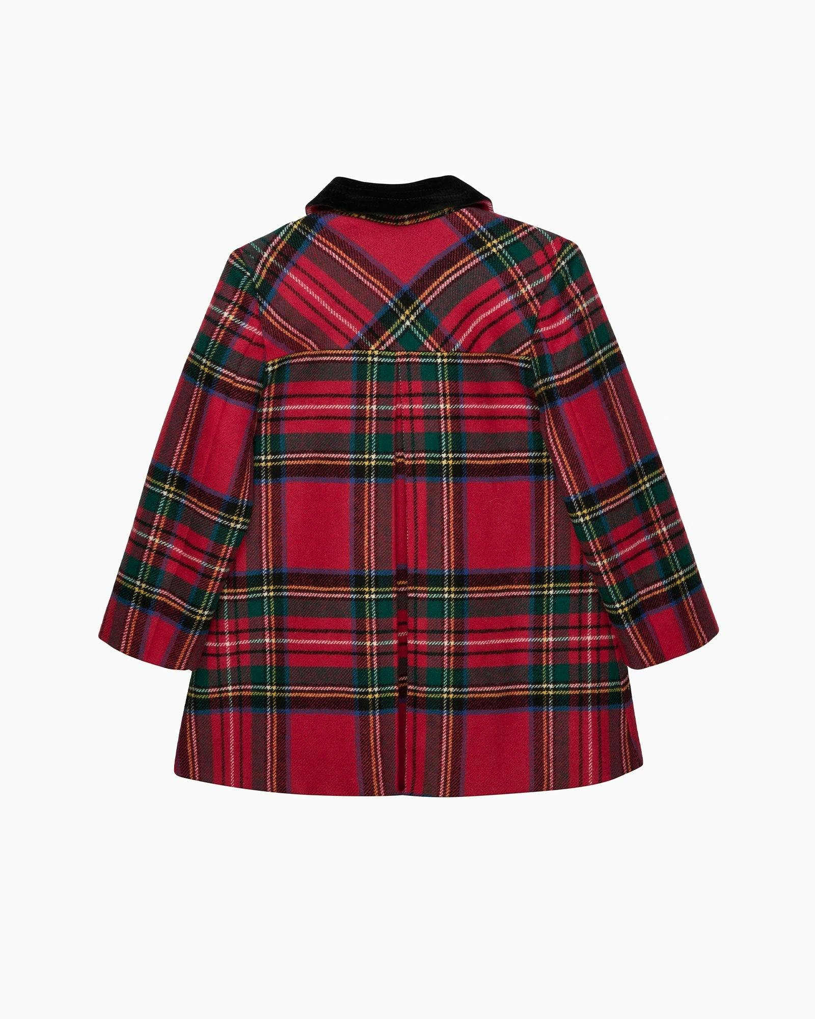 Matilda Swing Coat in Red Plaid