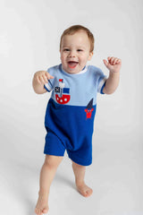Knit Shortall With Pirate Ship &