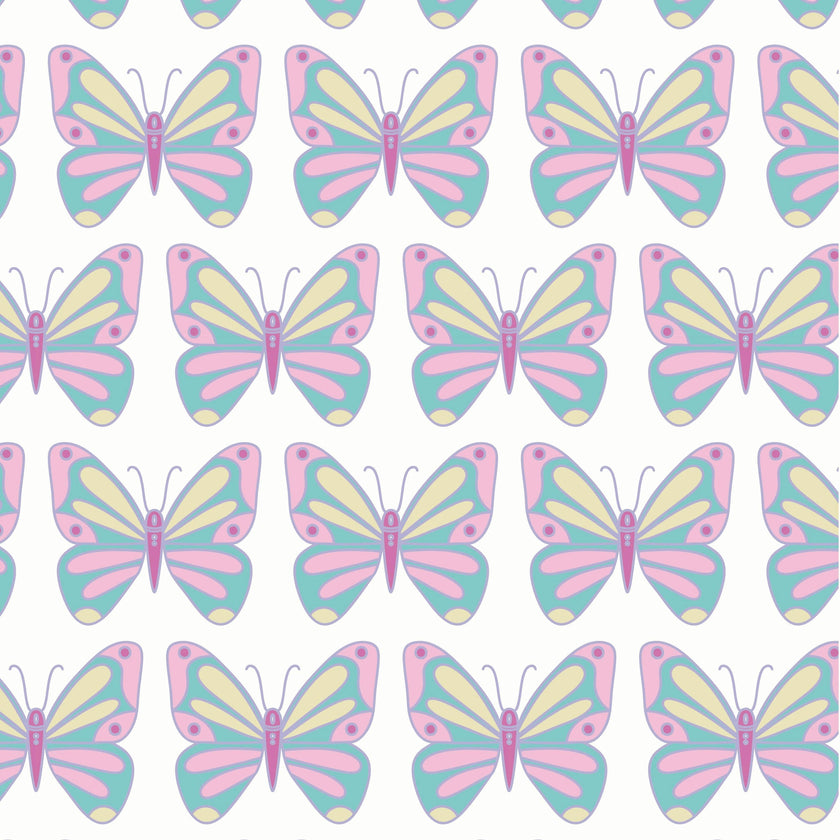 Margot Girls' Performance Skirt by LH Sport - Peace Love Butterflies Pink Multi
