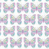 Sloane Girls' Short Sleeve Performance Top by LH Sport - Peace Love Butterflies Pink Multi