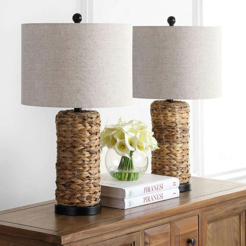 Elicia 25" 1-Light Water Hyacinth LED Table Lamp
