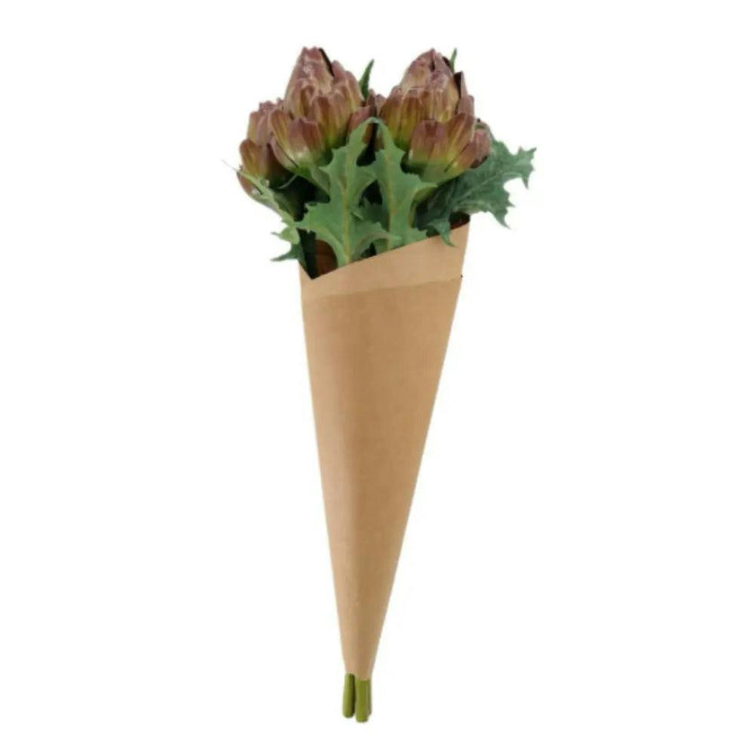 25" Artificial Purple Artichoke Stems