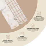 Charlie Cotton Muslin Swaddle Blanket Set (Goose, Set of 2)