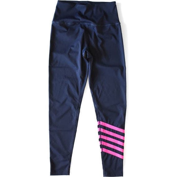 Women's Leggings With Neon Stripes