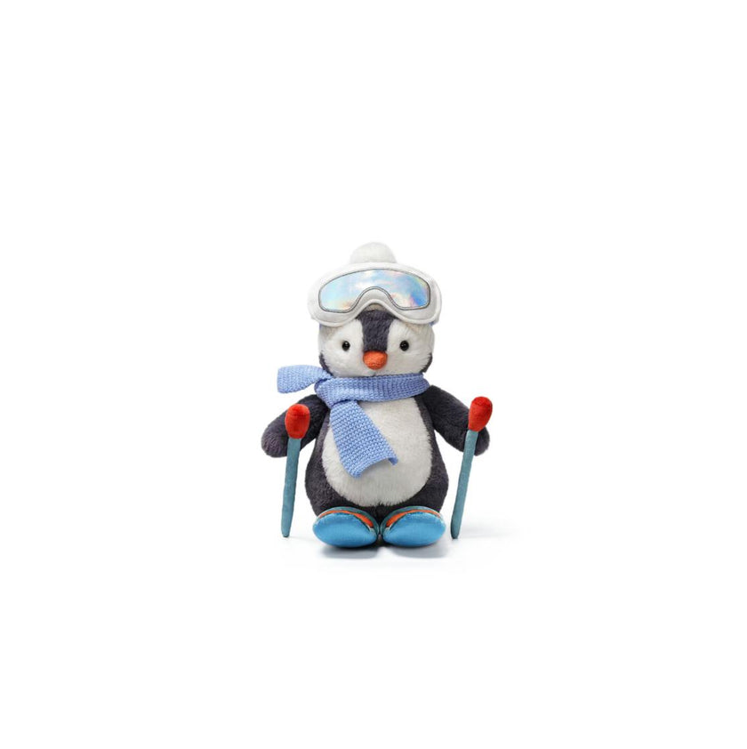 McHugs Skiing Glacier Penguin Weighted Plush Animal 25cm