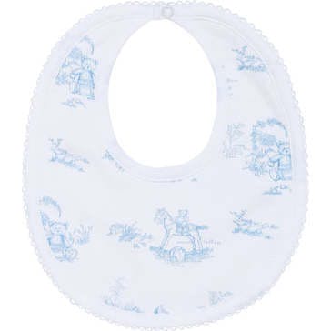 Toile Baby Bib