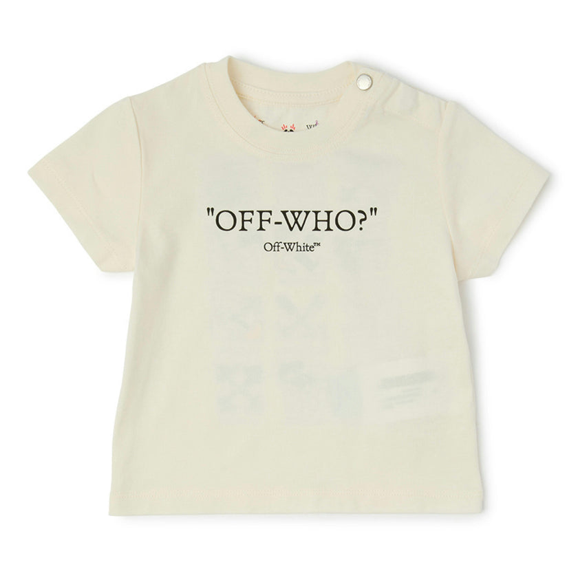 Beige Multilogo T‑Shirt