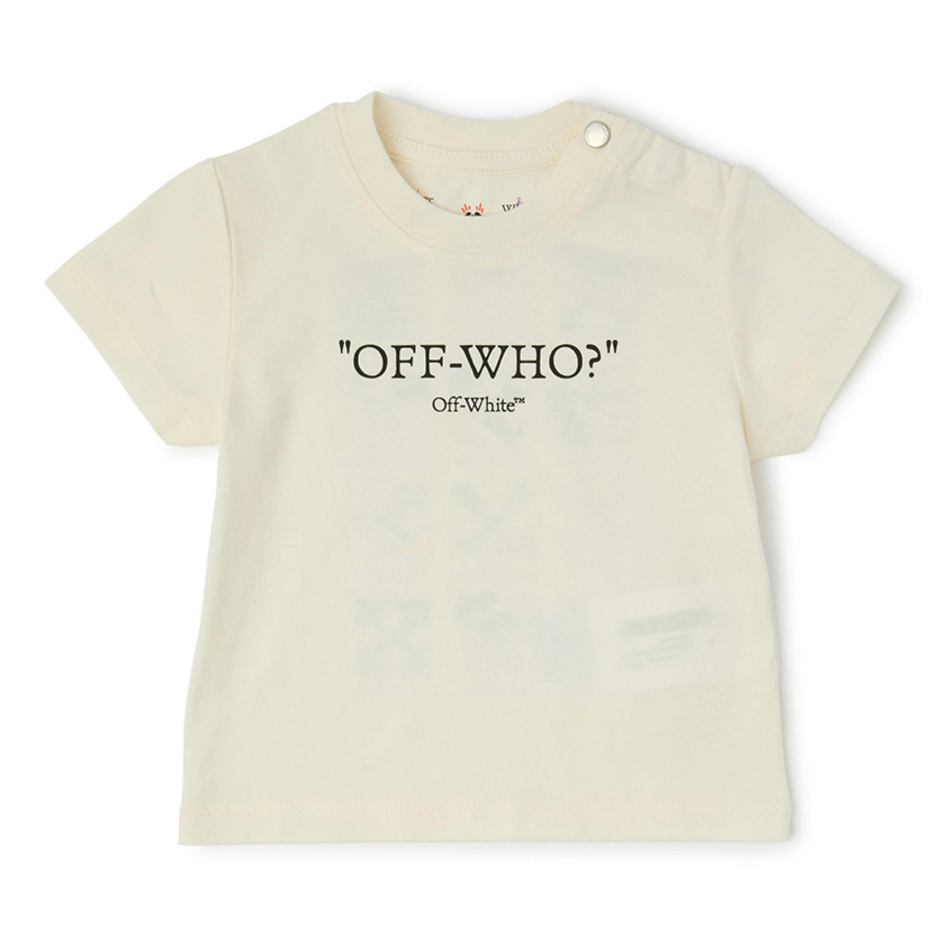 Beige Multilogo T‑Shirt