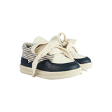 Hansy Sneakers | Navy - Burgundy - Thin Striped