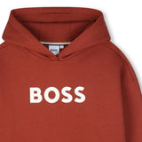 Crimson Loose-Fit Hoodie