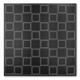 Chess Set Stainless Steel WORLD ICONS with Wooden Grid Board