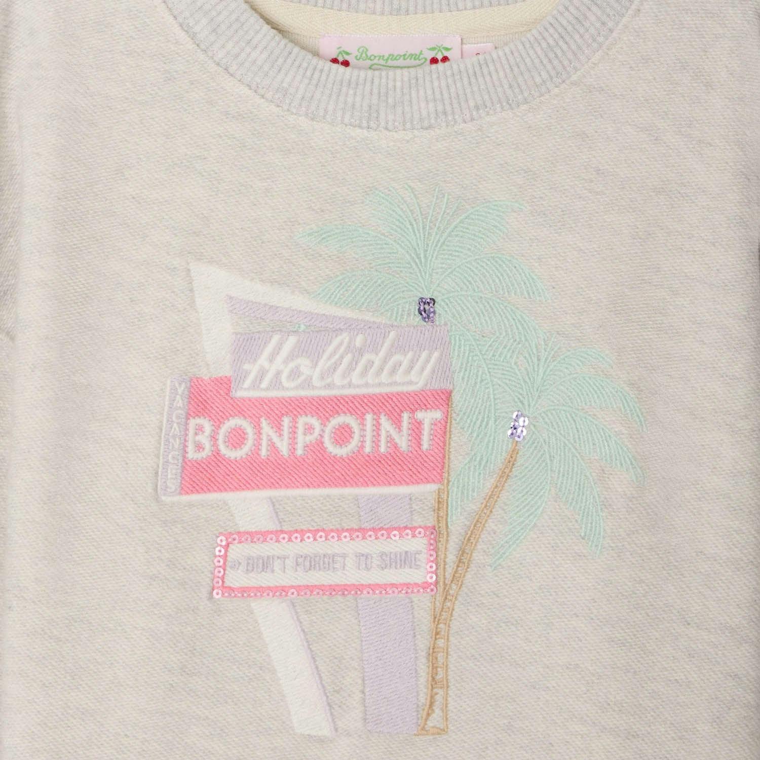 BONPOINT Tayla Palm Sweatshirt - Gris Chine