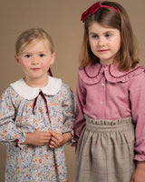 Gaya Blouse Burgundy Minicheck