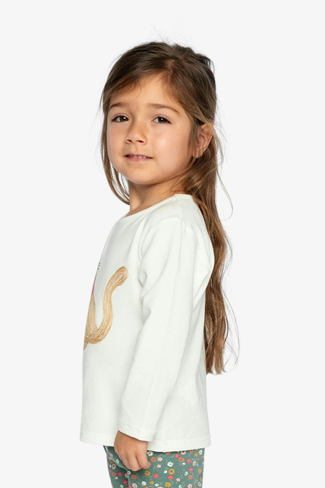Organic Cotton Long Sleeve T-Shirt Off-White
