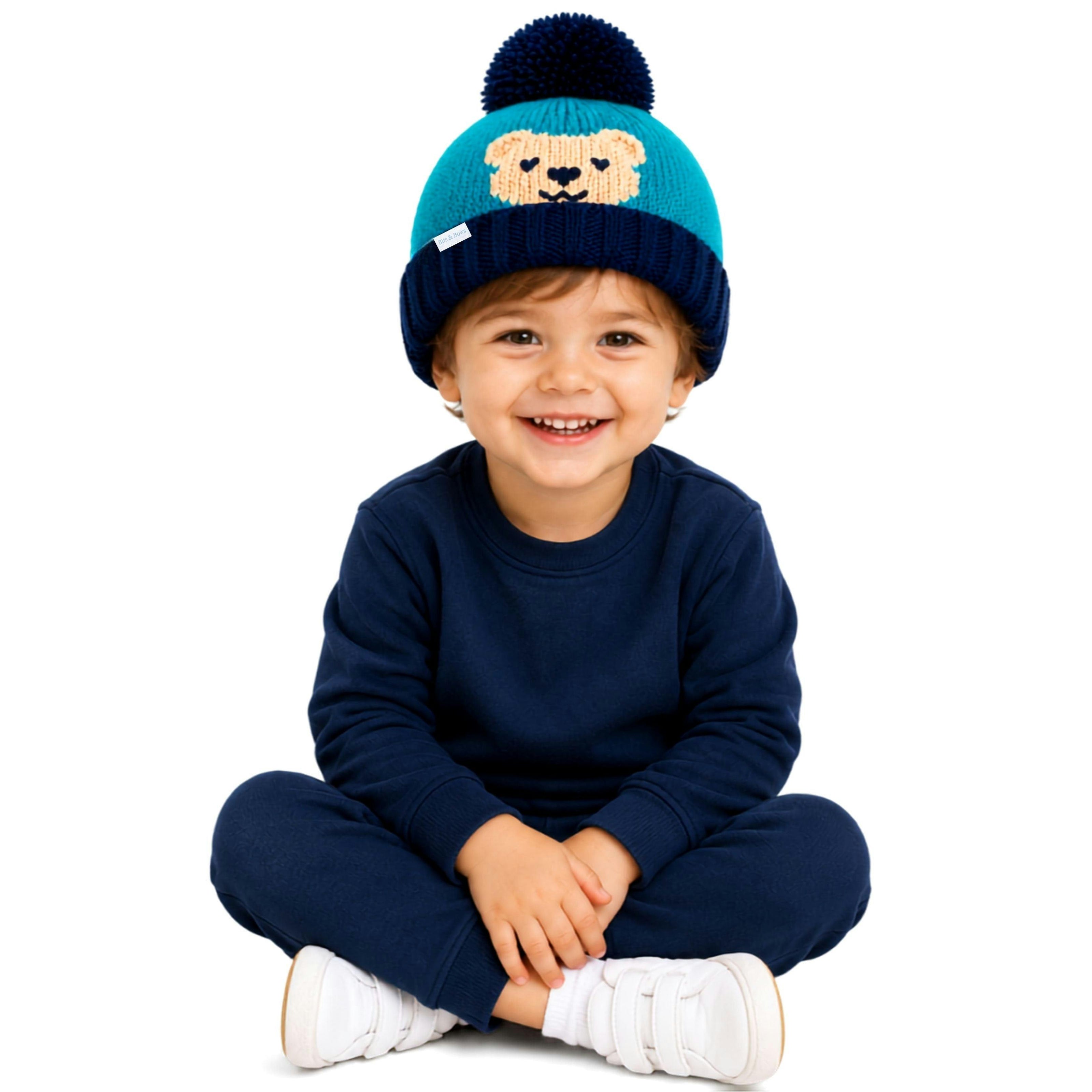 Teddy Bear Bobble Hat