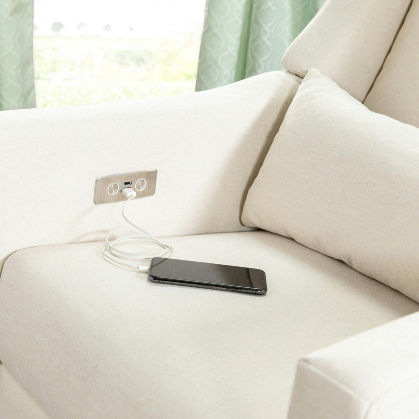 Kiwi Electronic Recliner and Swivel Glider with USB Port