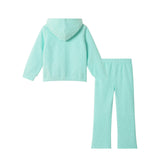 Plush Hoodie & Matching Pant Set | Embossed Hearts