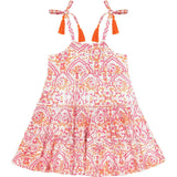 Bella Shoulder Tie Block Print Dress, Prints