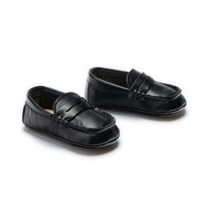 Black Loafer Baby Shoes