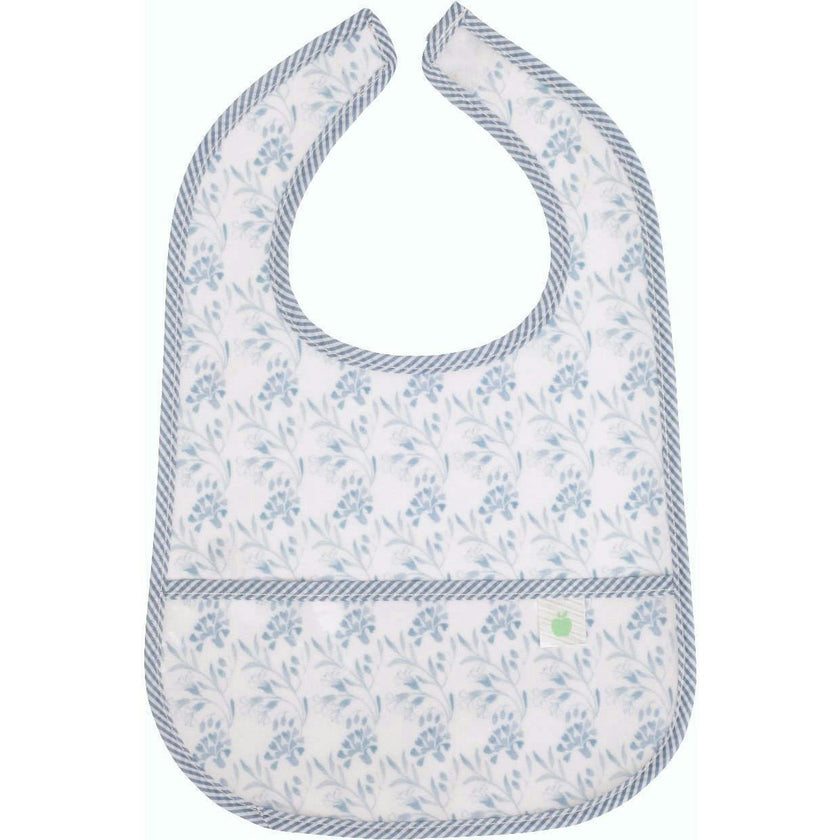 The Wipe It Bib in Navy Floral
