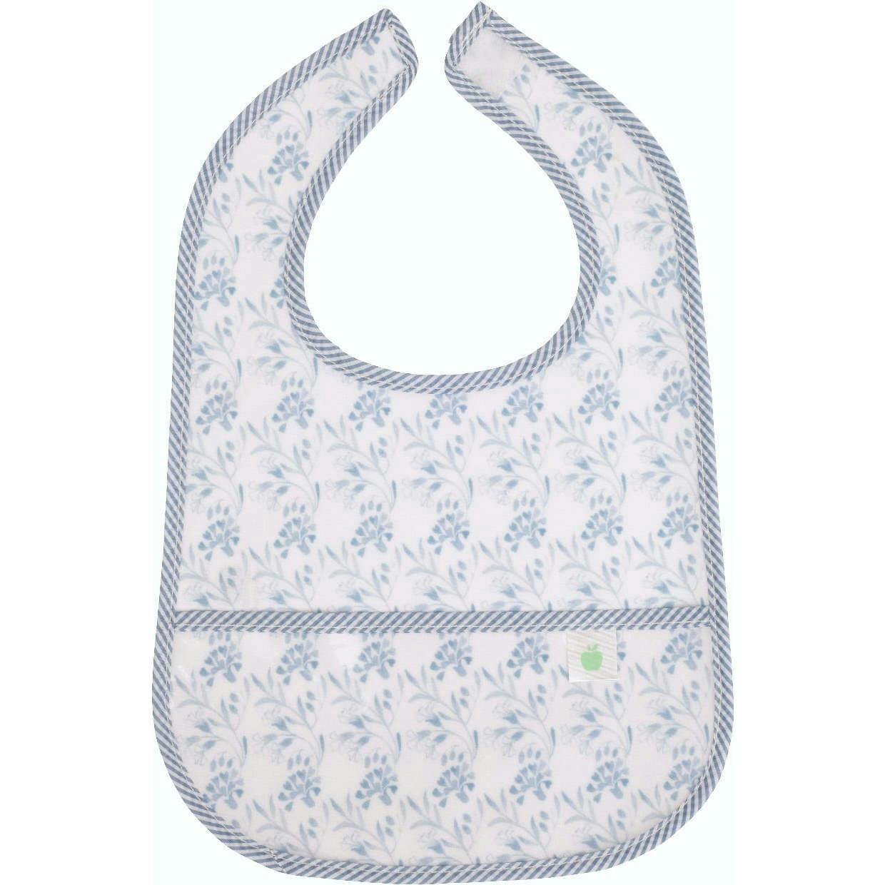 The Wipe It Bib in Navy Floral