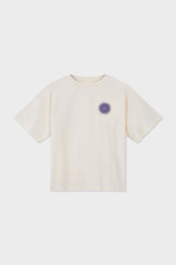 Relaxed Organic Cotton T-Shirt With SOW Sun Print