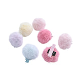 Fluffy Pom-Pom Hair Clip Set