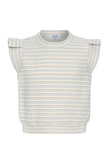 Olivia Top Macaron Stripe Knit