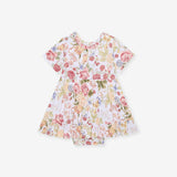 Kristiana Ruffled Twirl Bodysuit Dress