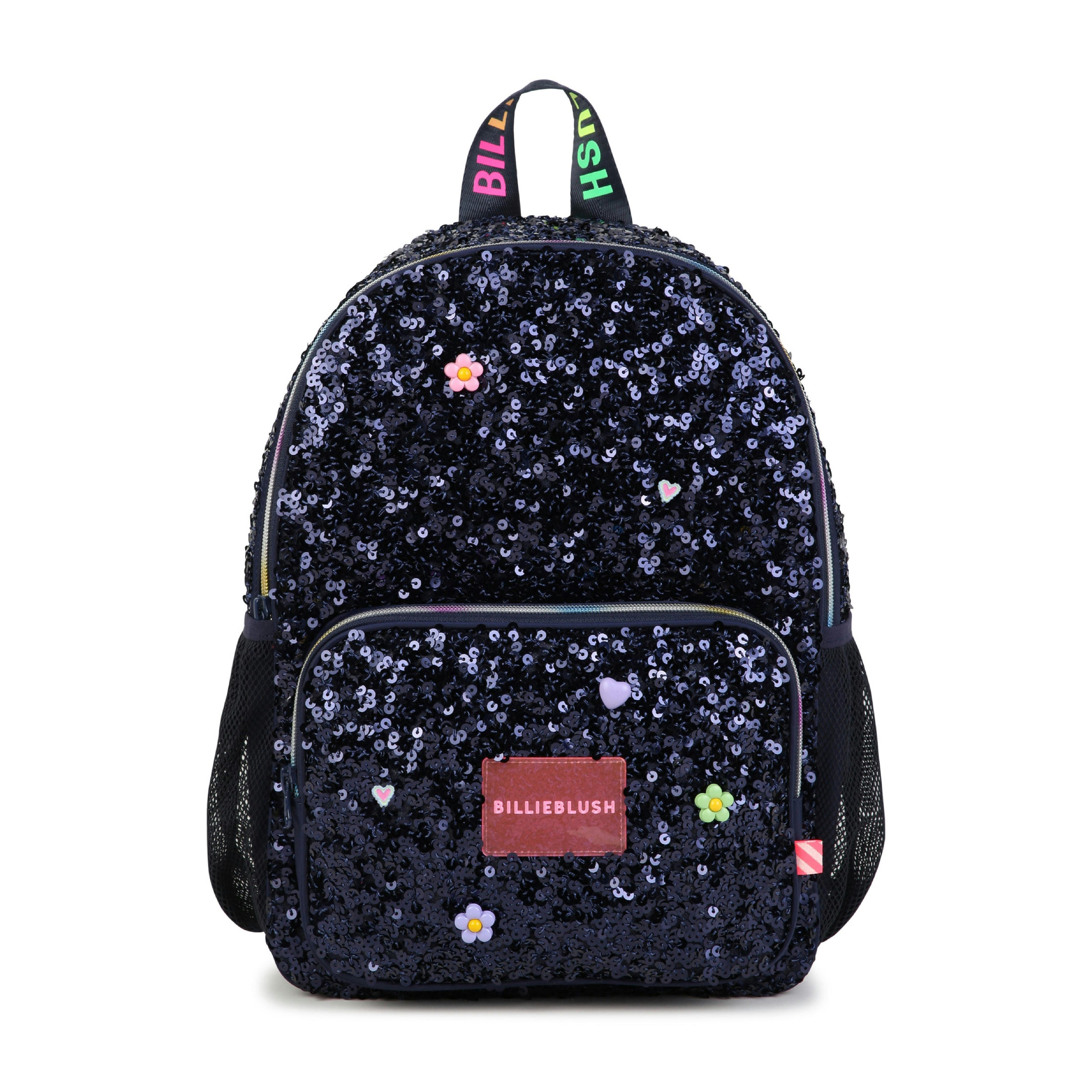 Navy Sequin Charm School Backpack