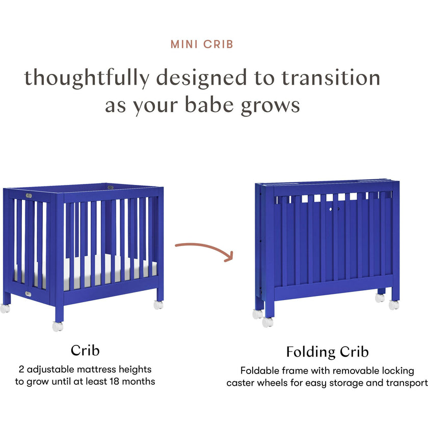 Origami Rolling Feet Mini Crib