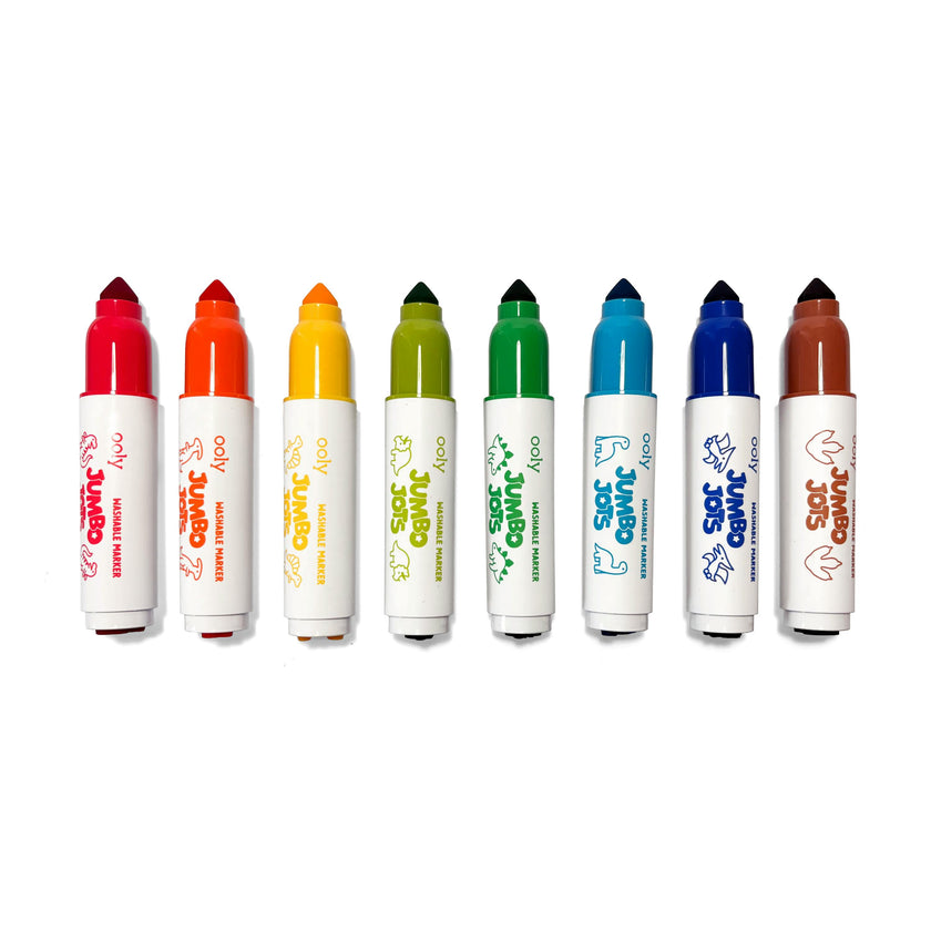 Jumbo Jots Dual Tip Stamp Markers - Dinosaur - Set of 8