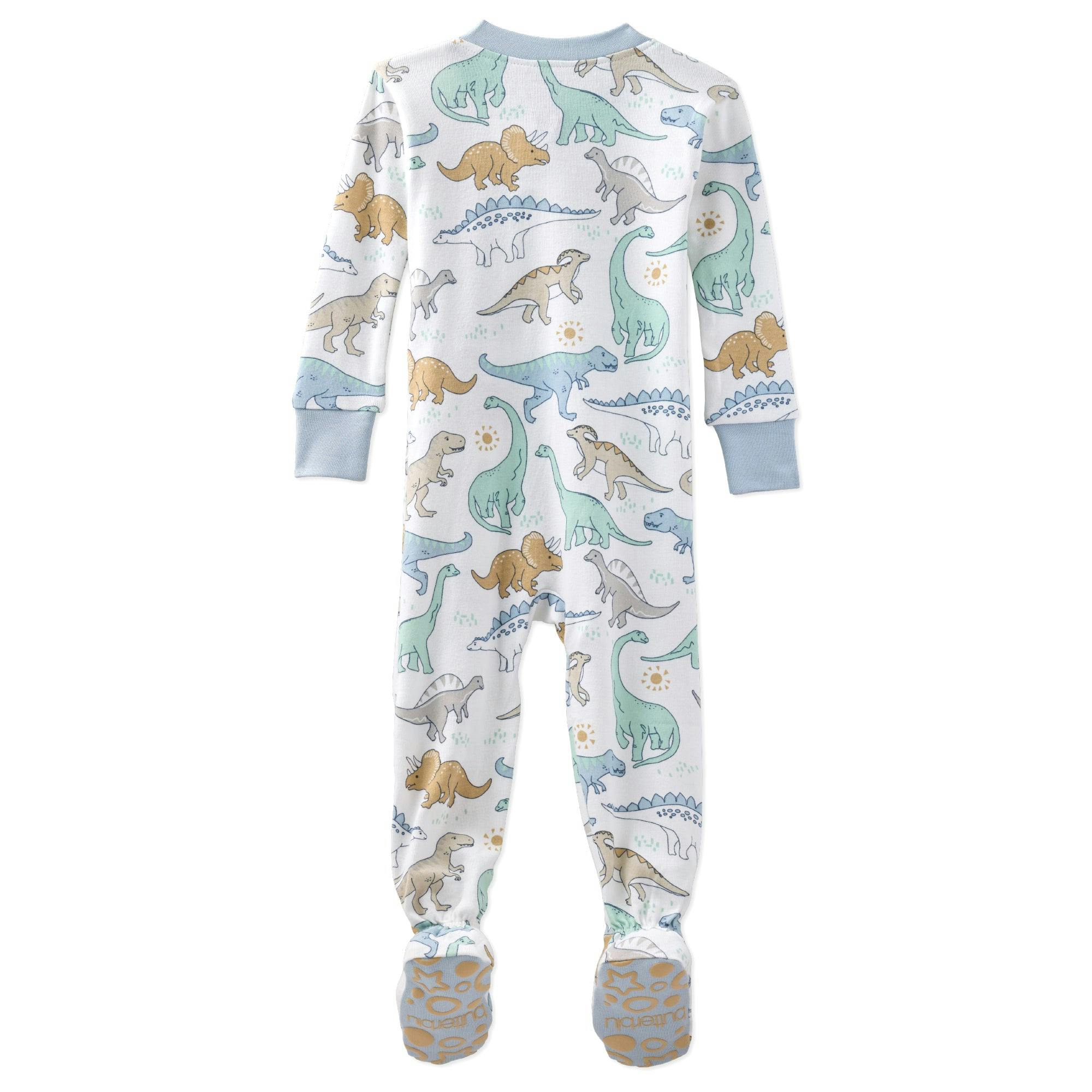 CRUZ Snug-fit Footed Baby Boys Pajamas