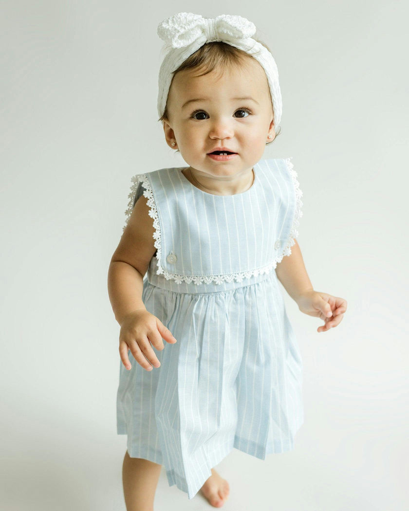 Colette Dress - Lt.Blue Striped