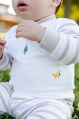 French Terry Knit Set with Woodland Animals