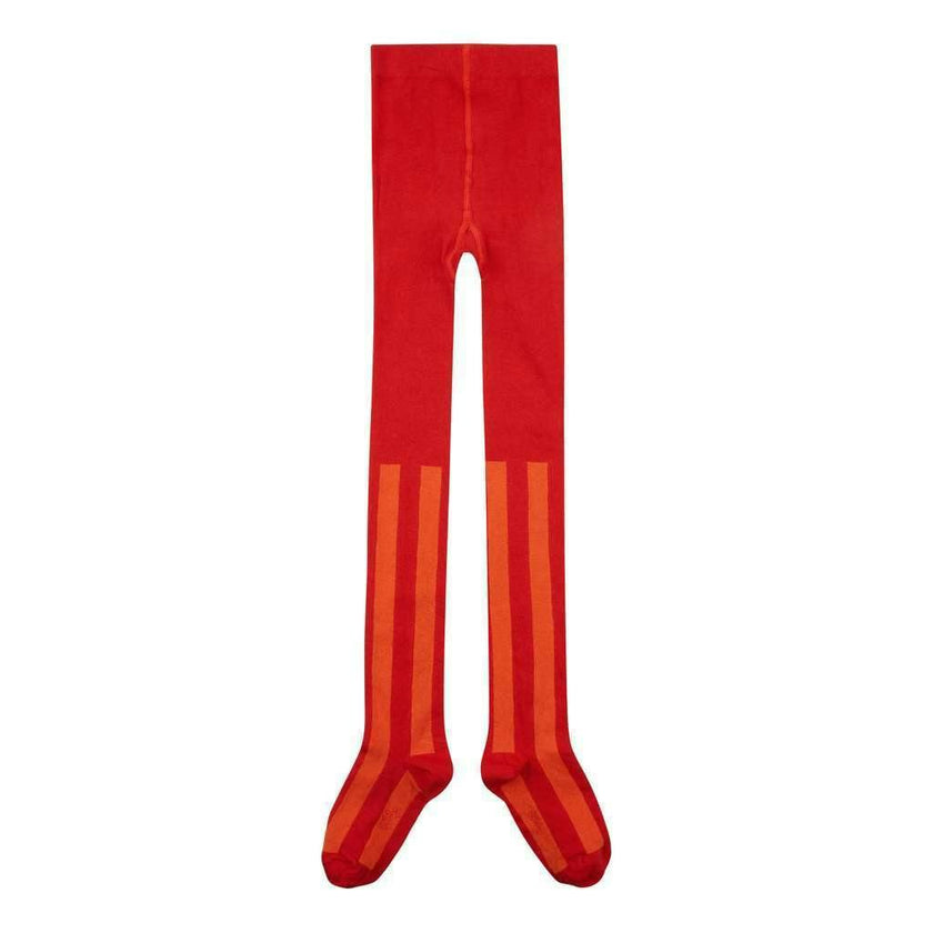 Red Orange Stripe Meepia Tights
