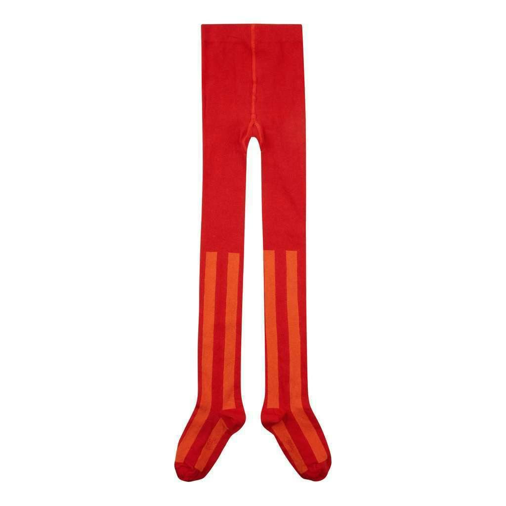 Red Orange Stripe Meepia Tights
