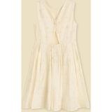 Organic Button Back Dress in Buttercup