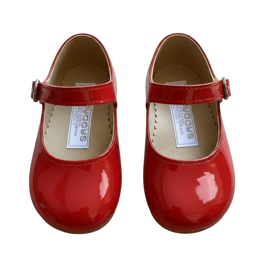 Mary Jane Pre-Walker Baby Girl Shoes - Patent Red