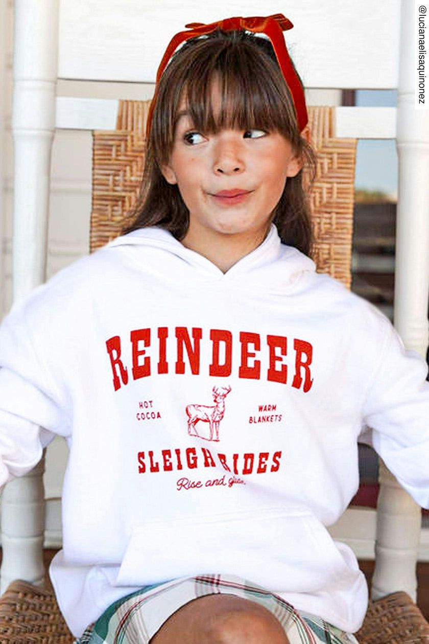 Kid's Reindeer Hoodie-Unisex