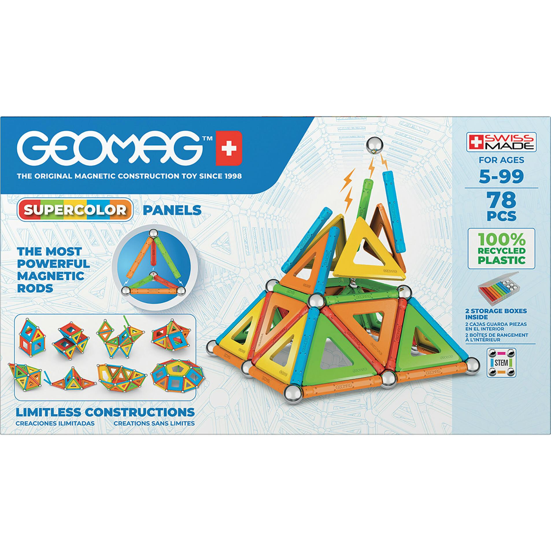 Supercolor Recycled, 78 Pieces - 3+ Y