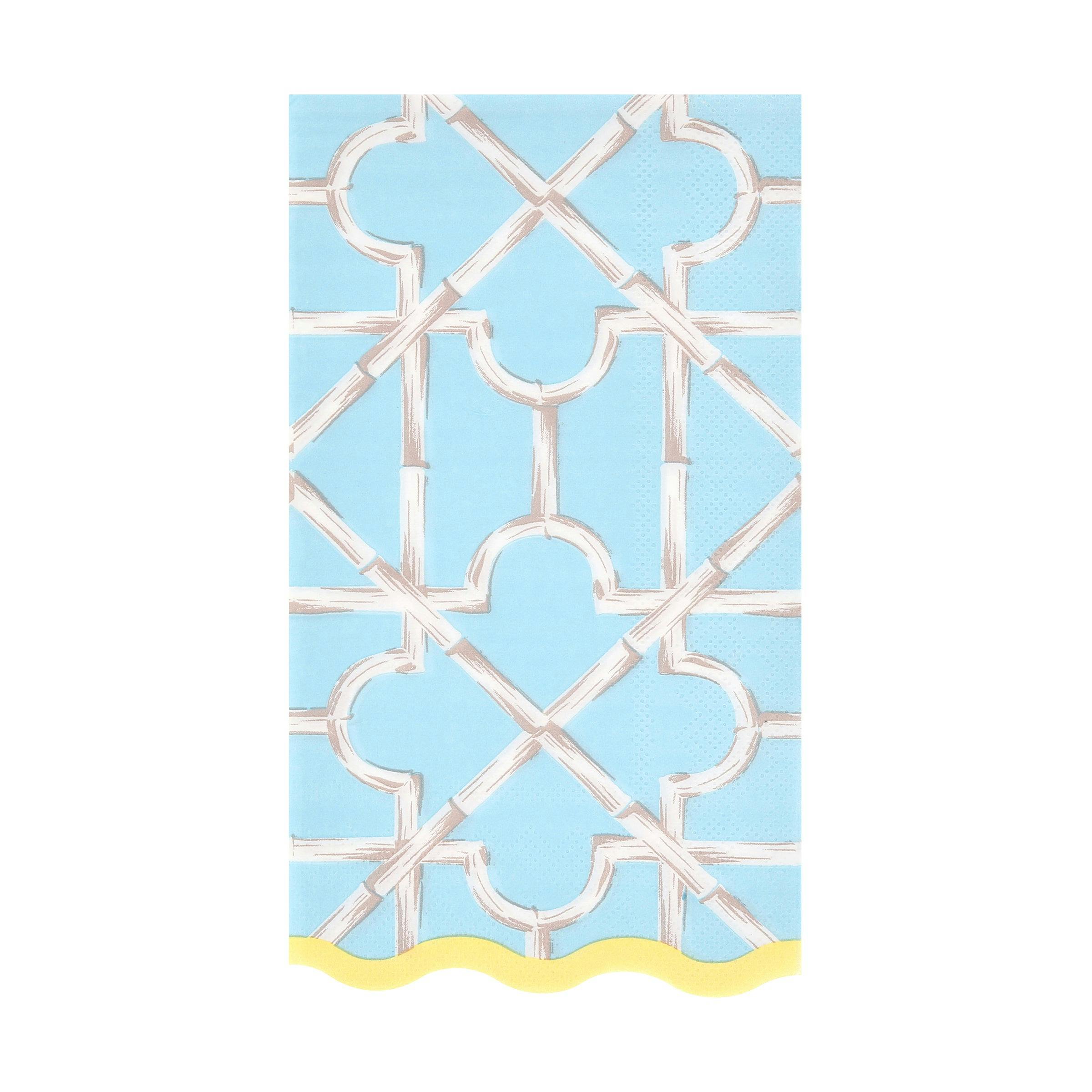 Bamboo Pattern Guest Towels