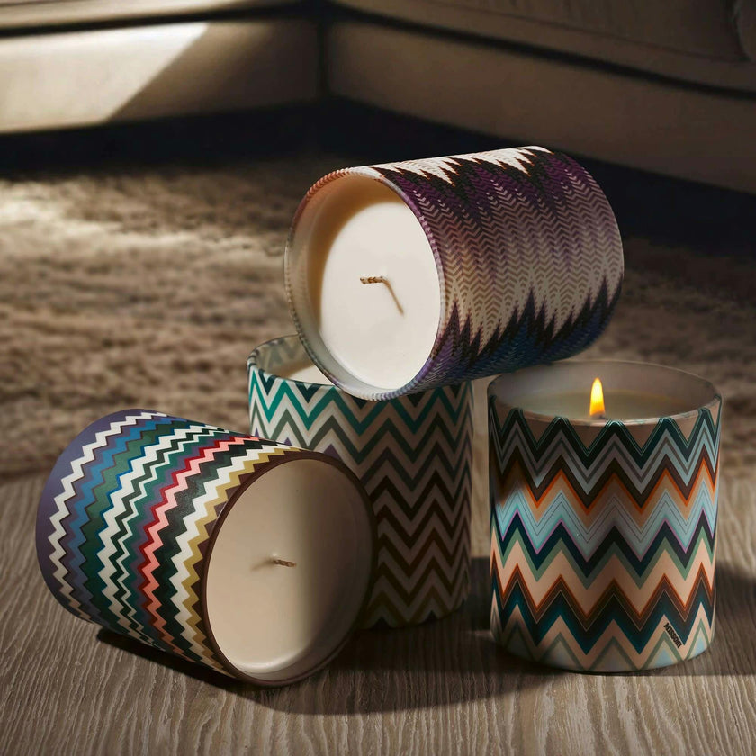 Scented Candle Watamu Zig Zag 220Gr  Diam. 3.3"